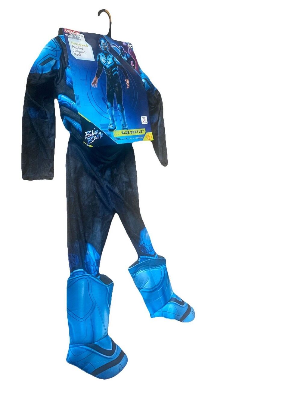 Kids' DC Comics Blue Beetle Halloween Costume Jumpsuit with Mask Small 6
